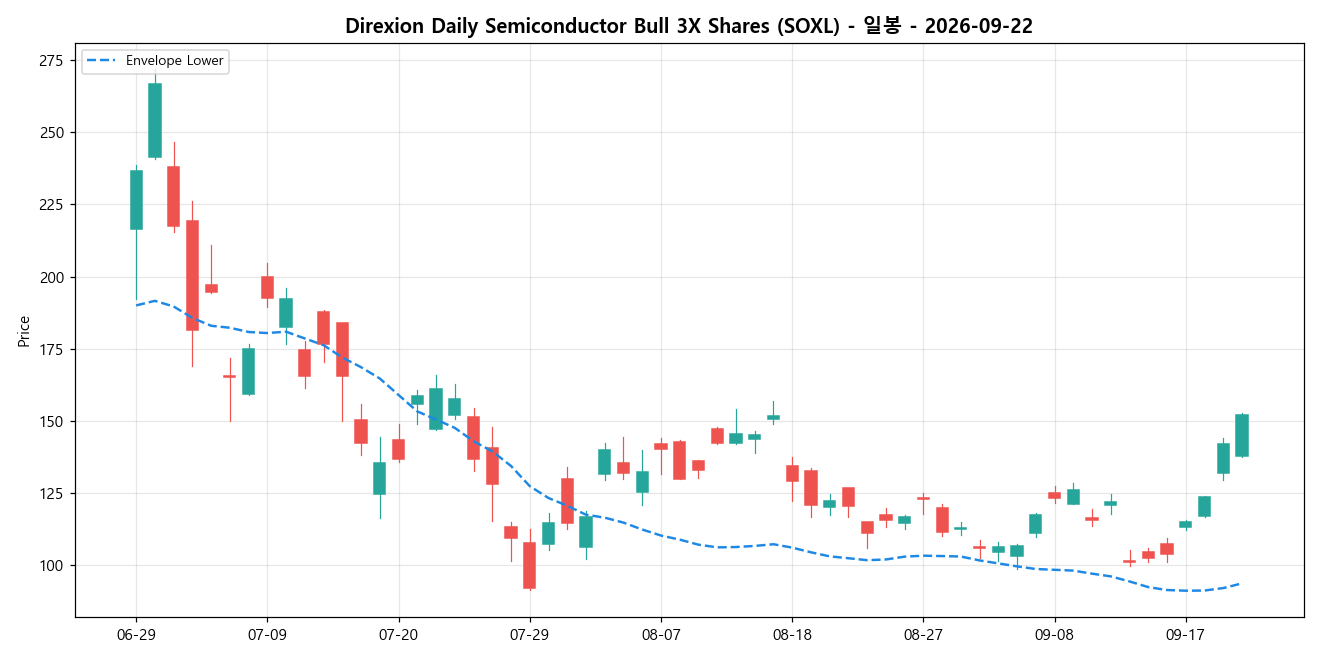 Direxion Daily Semiconductor Bull 3X Shares 일봉 차트