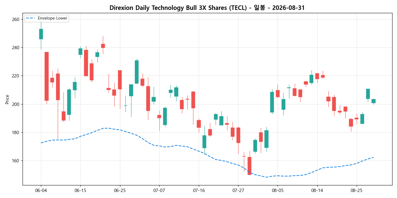 Direxion Daily Technology Bull 3X Shares 일봉 차트