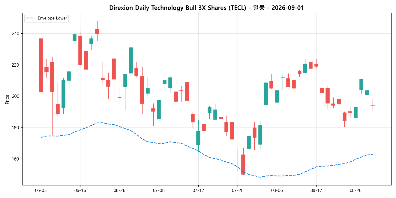 Direxion Daily Technology Bull 3X Shares 일봉 차트