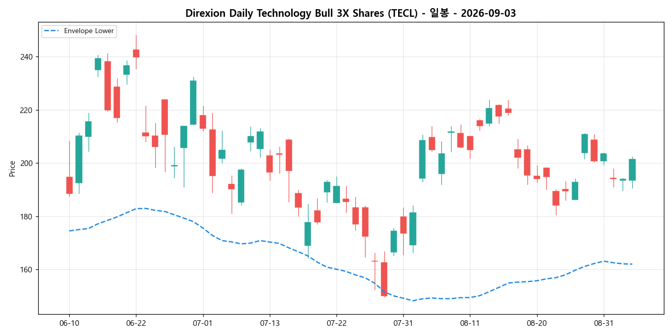 Direxion Daily Technology Bull 3X Shares 일봉 차트