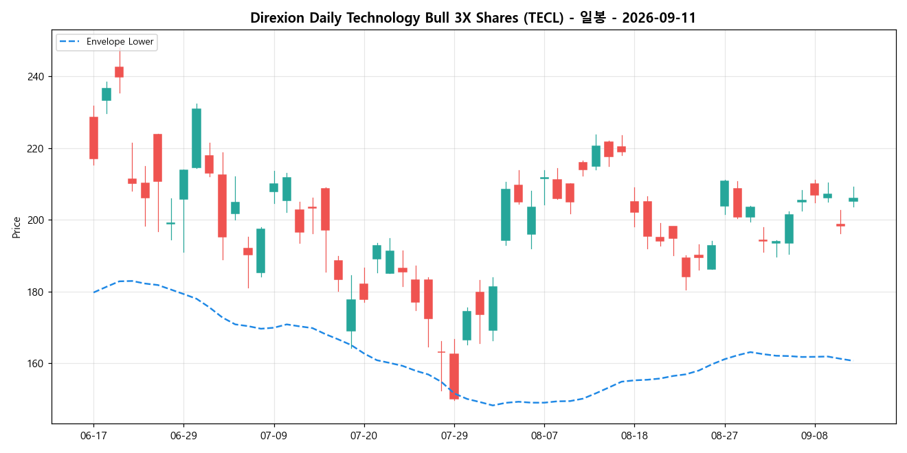 Direxion Daily Technology Bull 3X Shares 일봉 차트