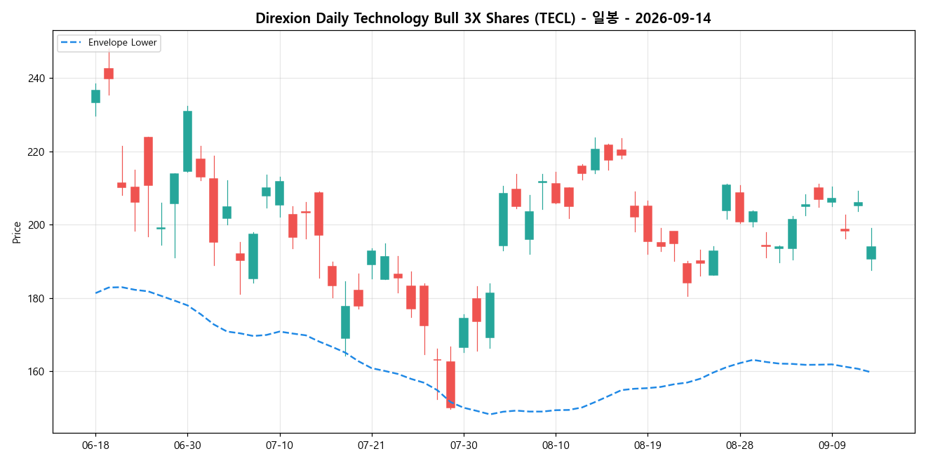 Direxion Daily Technology Bull 3X Shares 일봉 차트