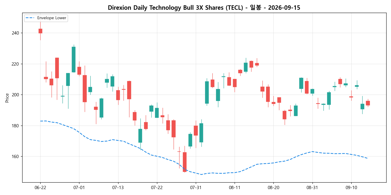 Direxion Daily Technology Bull 3X Shares 일봉 차트
