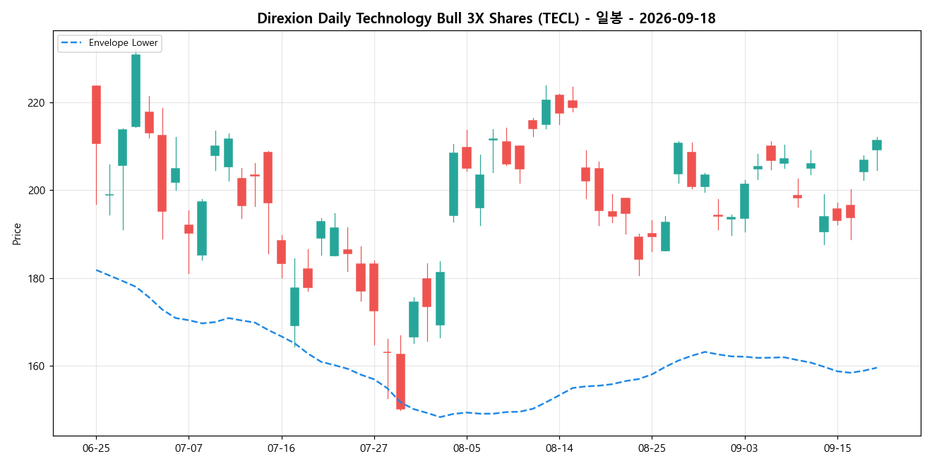 Direxion Daily Technology Bull 3X Shares 일봉 차트