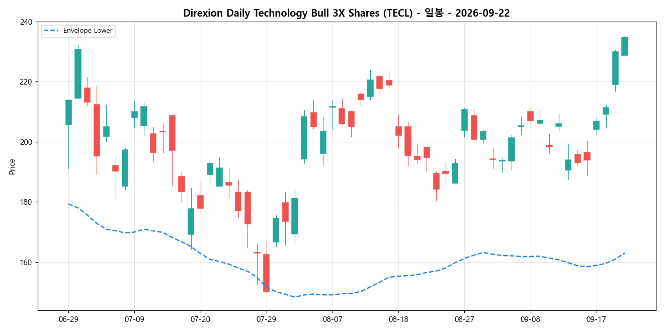 Direxion Daily Technology Bull 3X Shares 일봉 차트