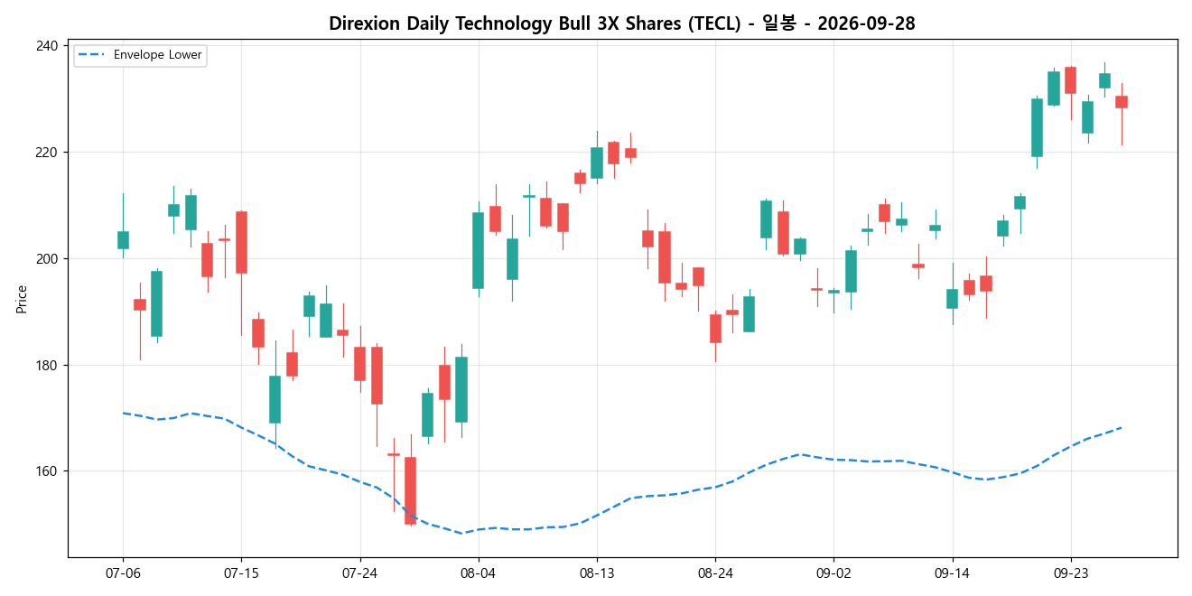 Direxion Daily Technology Bull 3X Shares 일봉 차트