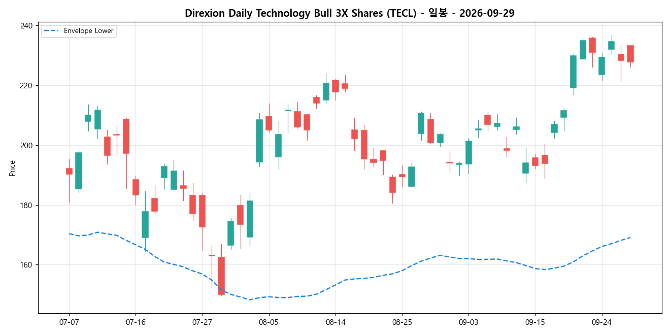 Direxion Daily Technology Bull 3X Shares 일봉 차트
