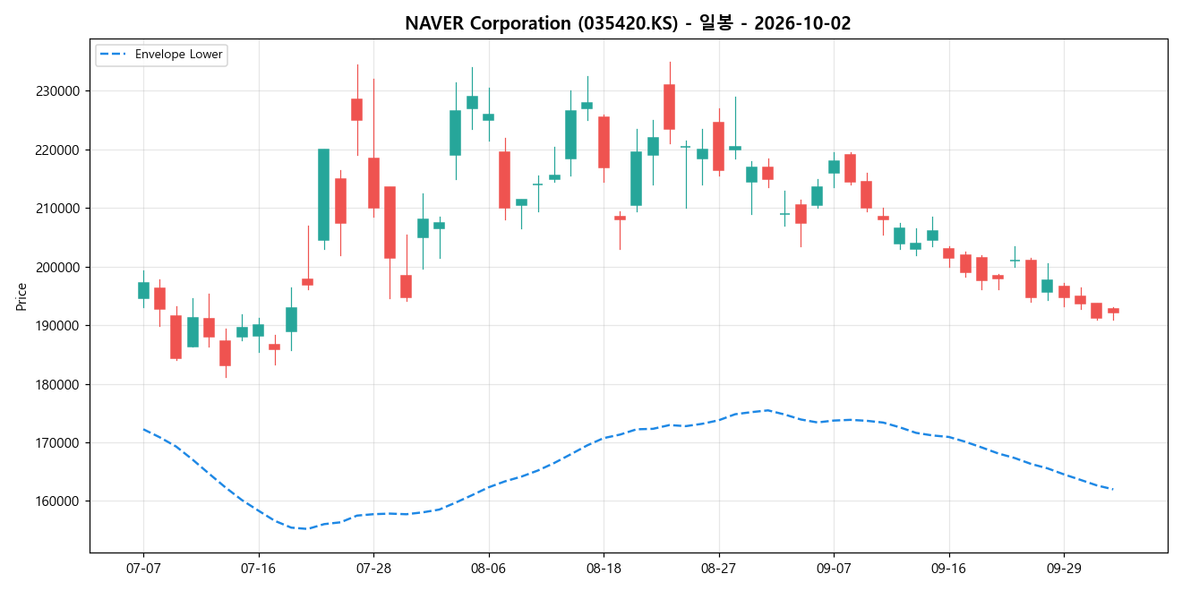 NAVER Corporation 일봉 차트