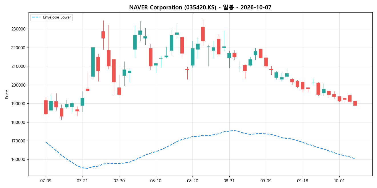 NAVER Corporation 일봉 차트