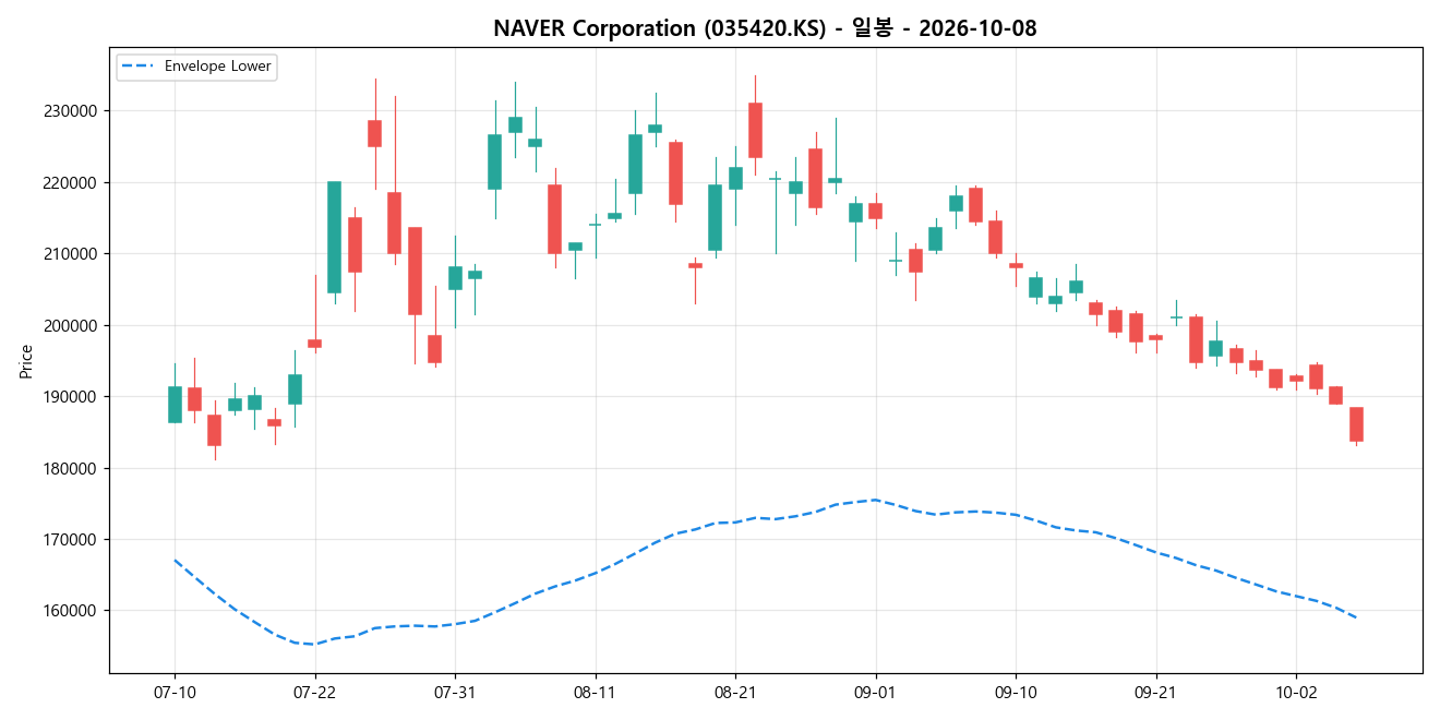 NAVER Corporation 일봉 차트