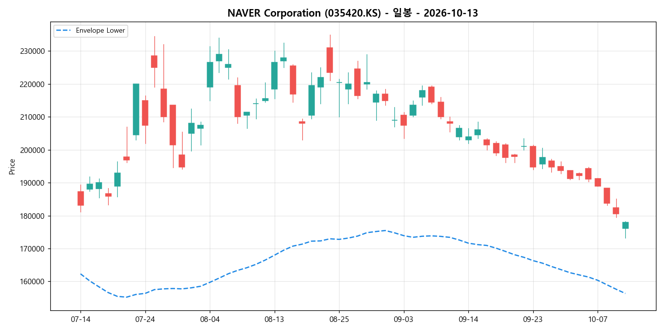 NAVER Corporation 일봉 차트