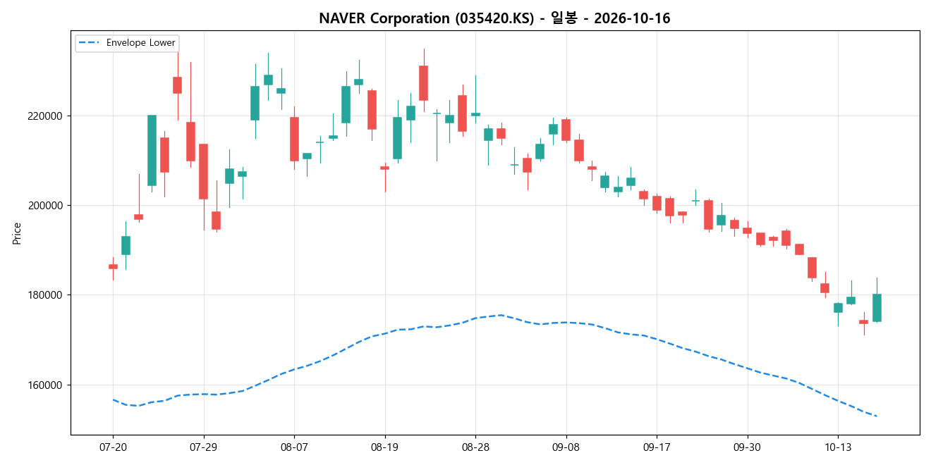 NAVER Corporation 일봉 차트