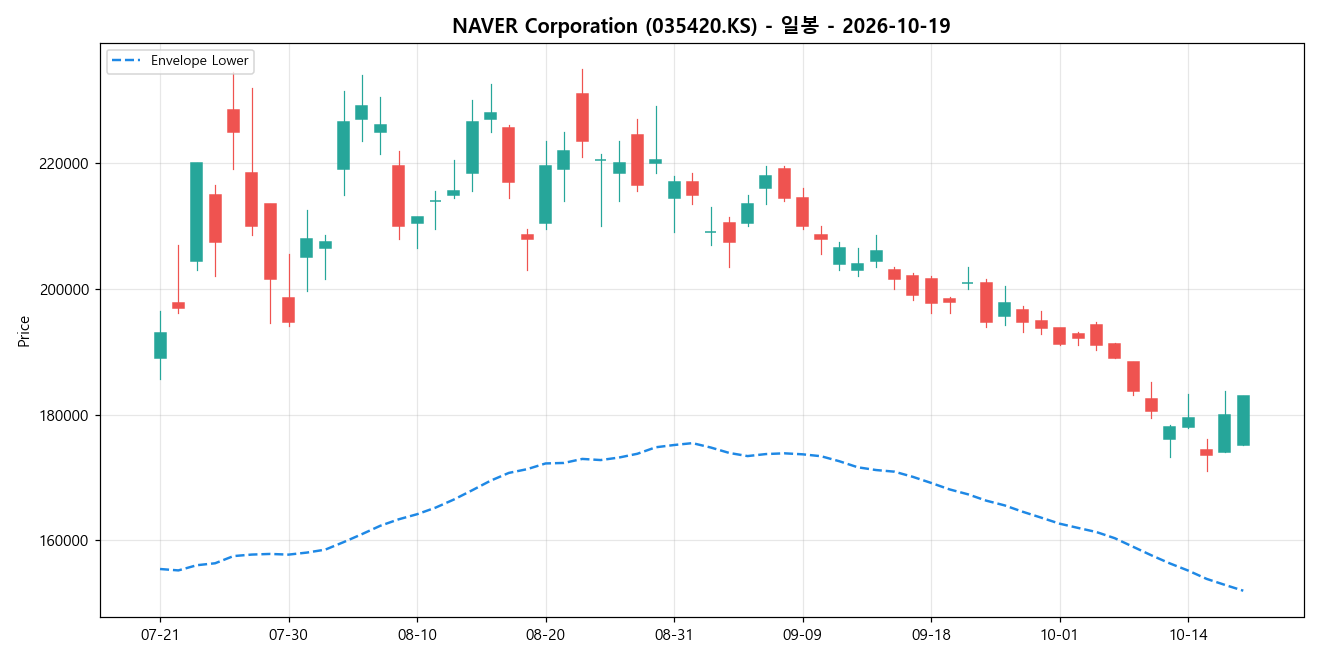 NAVER Corporation 일봉 차트