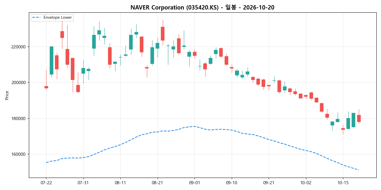 NAVER Corporation 일봉 차트