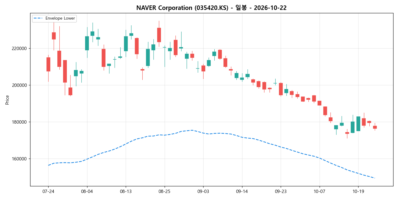 NAVER Corporation 일봉 차트