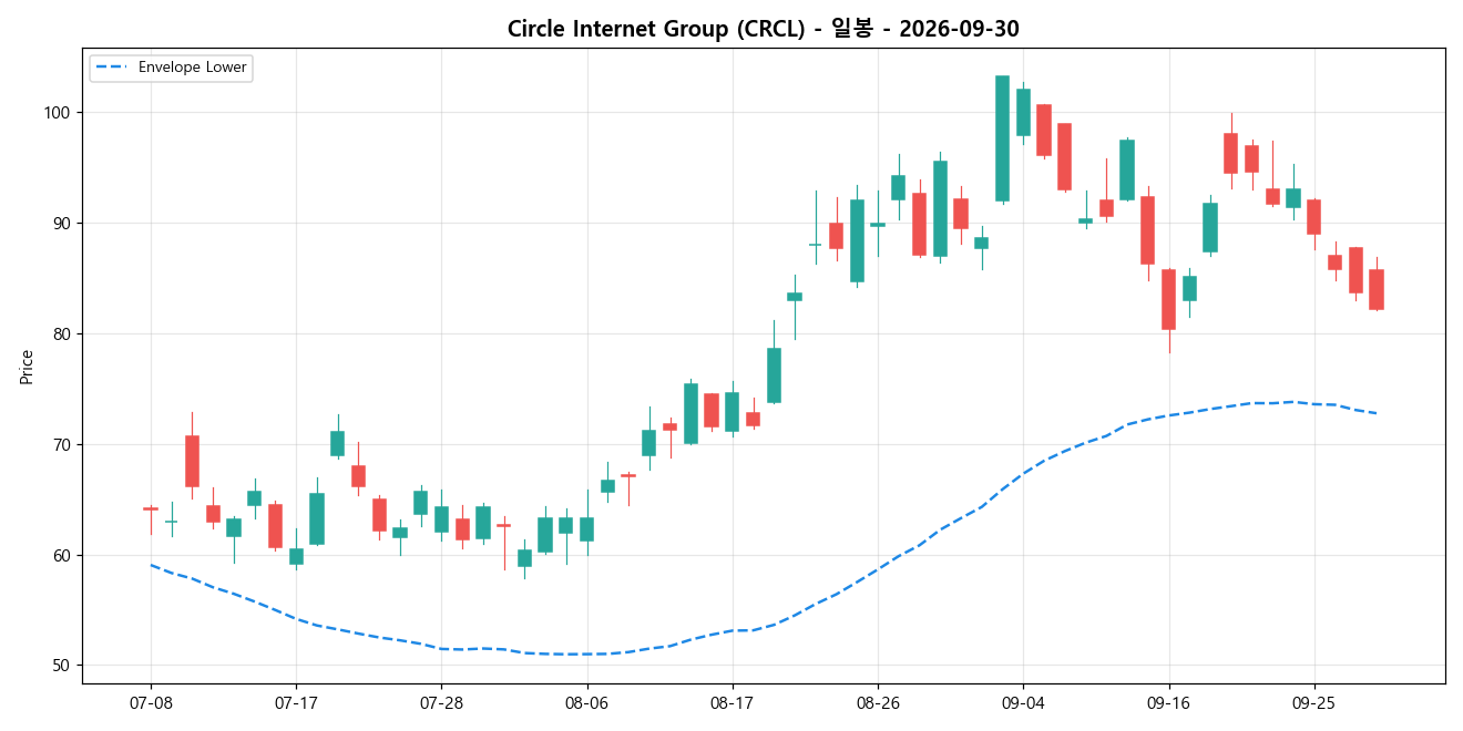 Circle Internet Group 일봉 차트