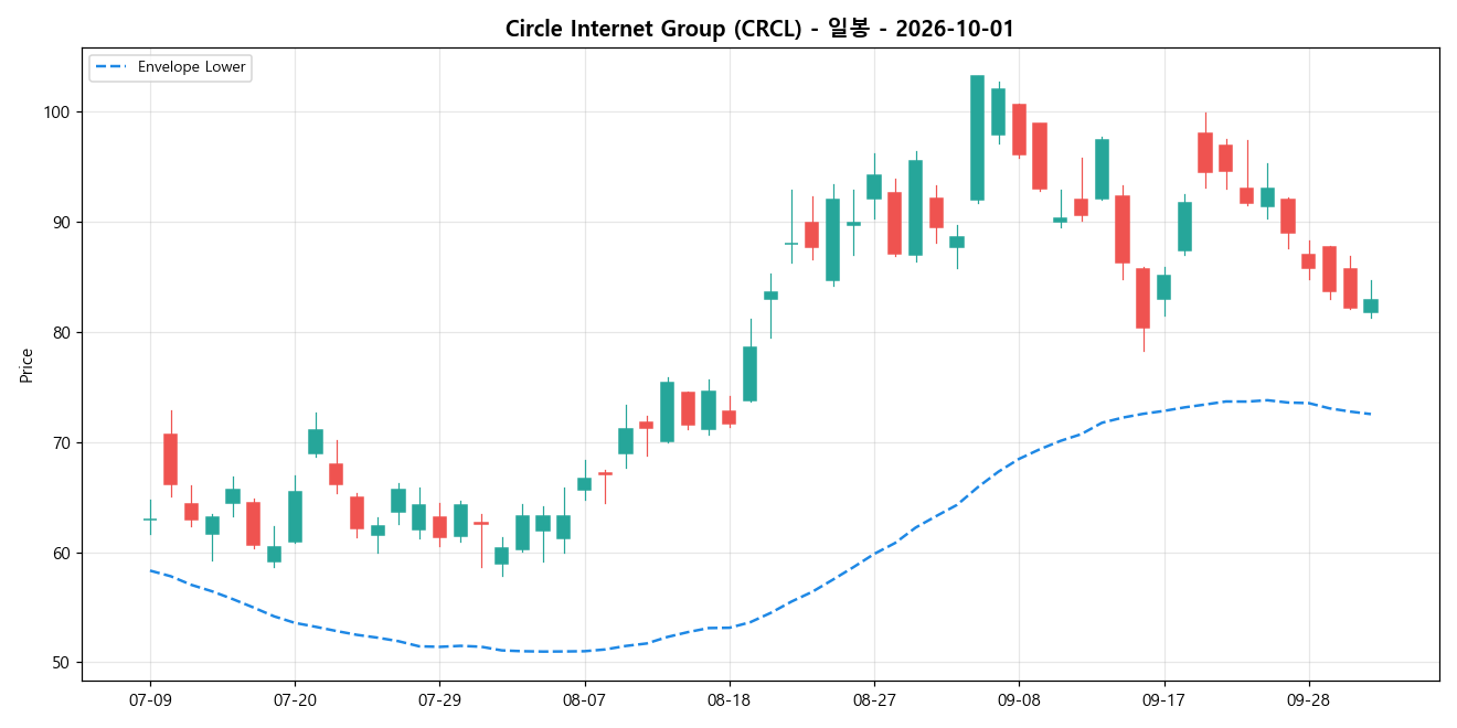 Circle Internet Group 일봉 차트