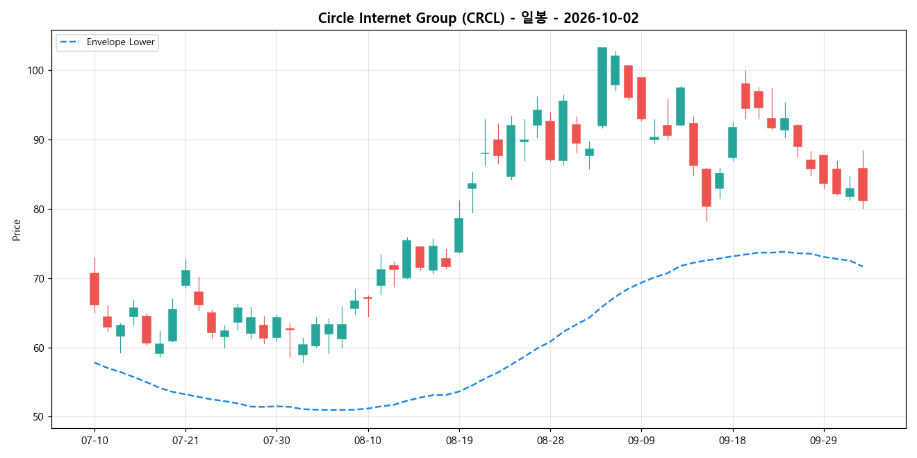 Circle Internet Group 일봉 차트