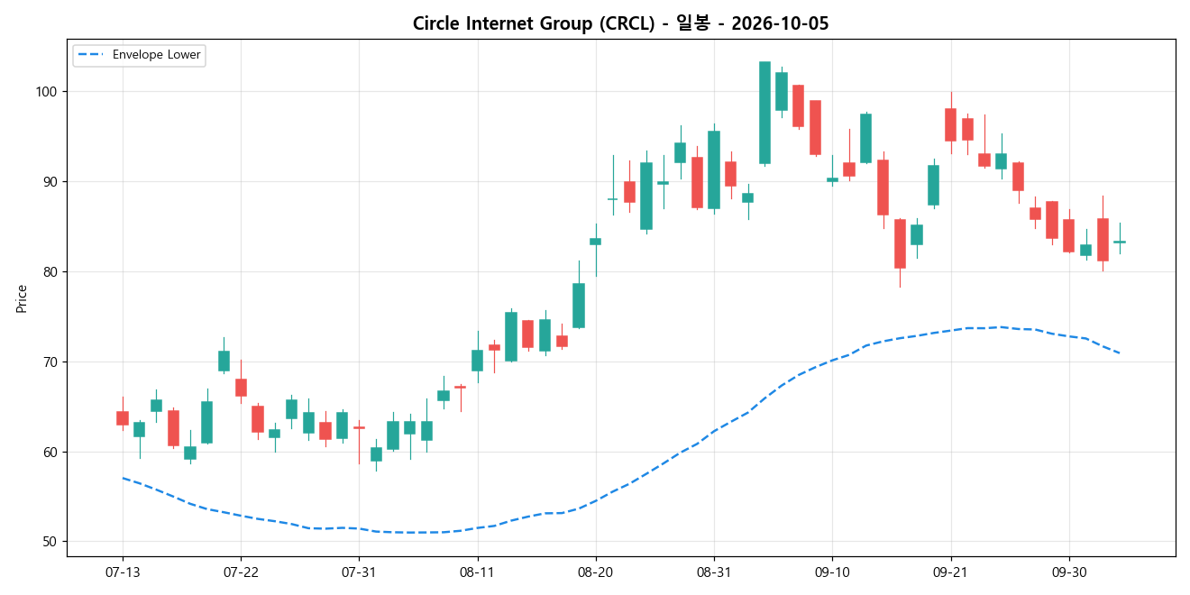 Circle Internet Group 일봉 차트