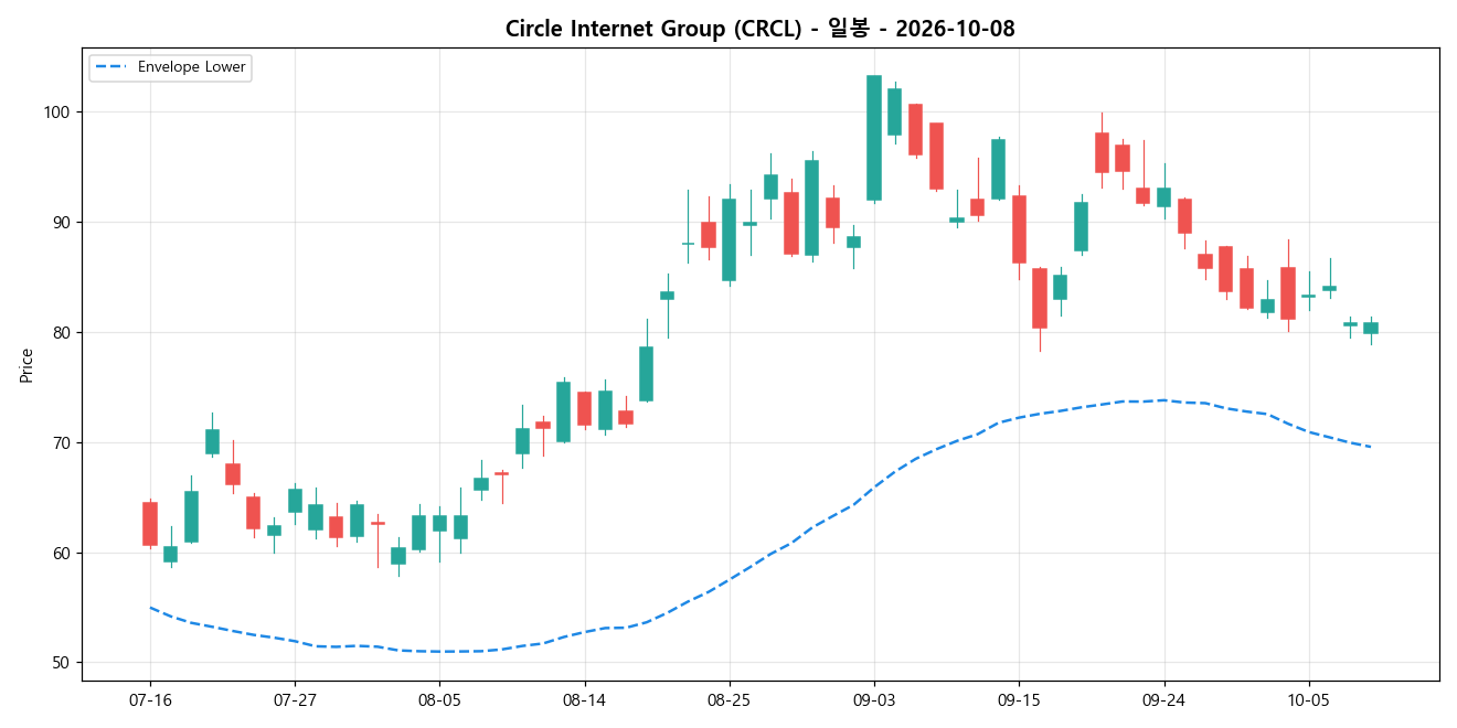Circle Internet Group 일봉 차트