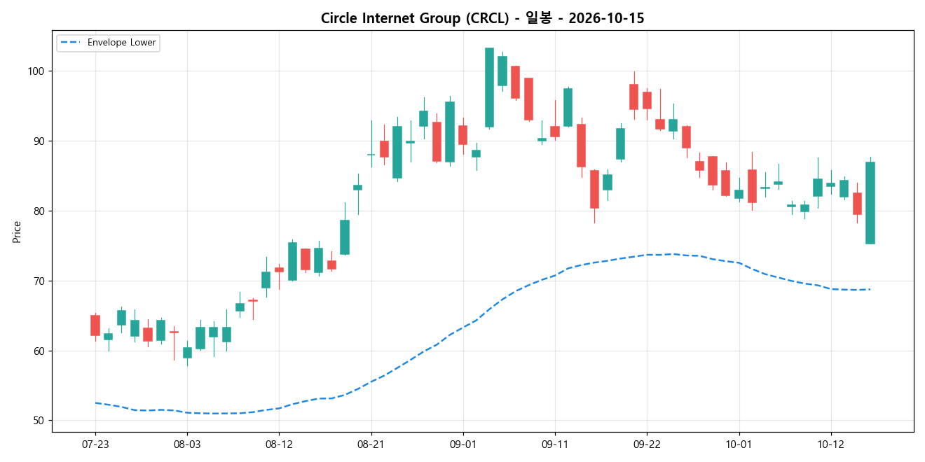 Circle Internet Group 일봉 차트