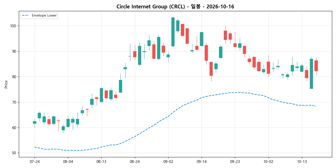 Circle Internet Group 일봉 차트