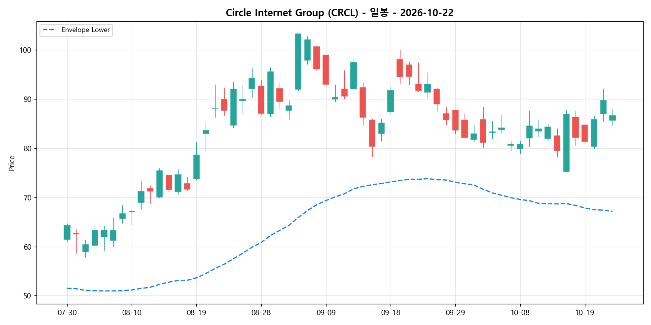Circle Internet Group 일봉 차트
