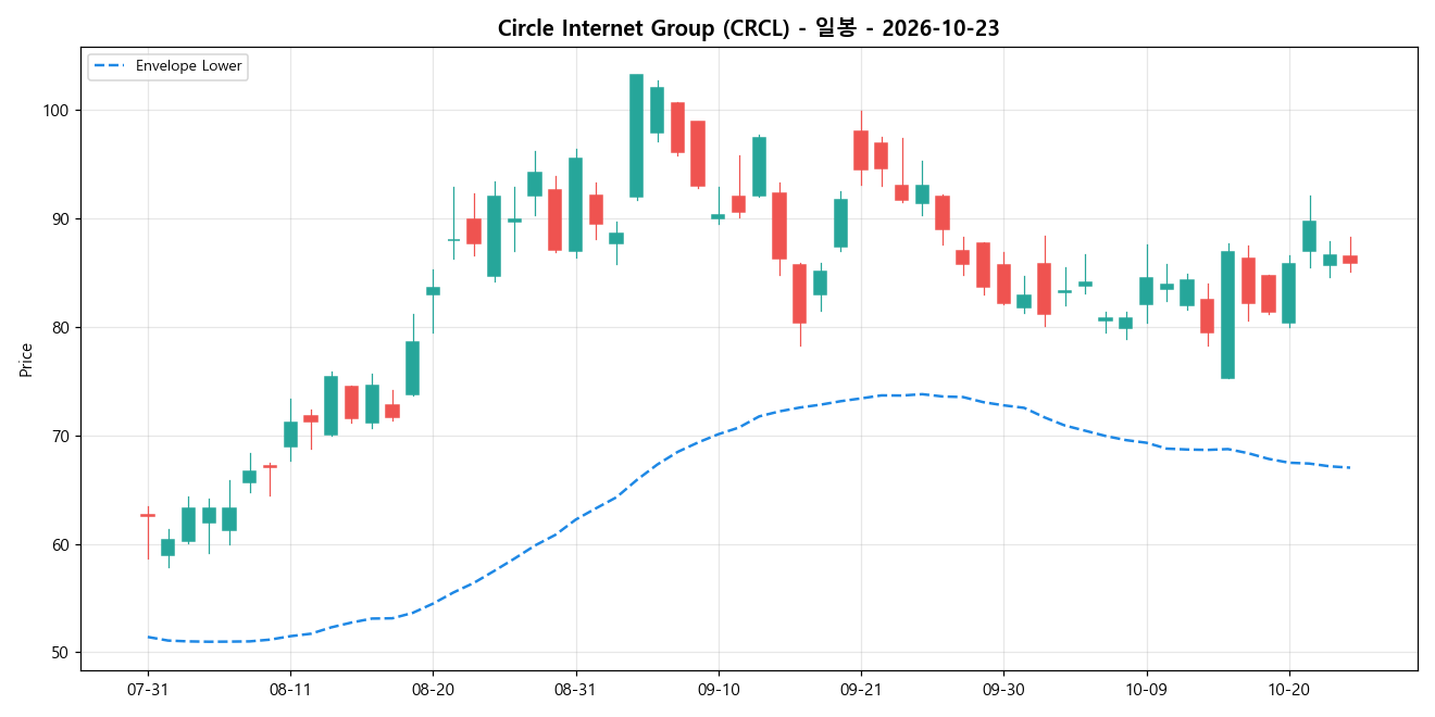 Circle Internet Group 일봉 차트