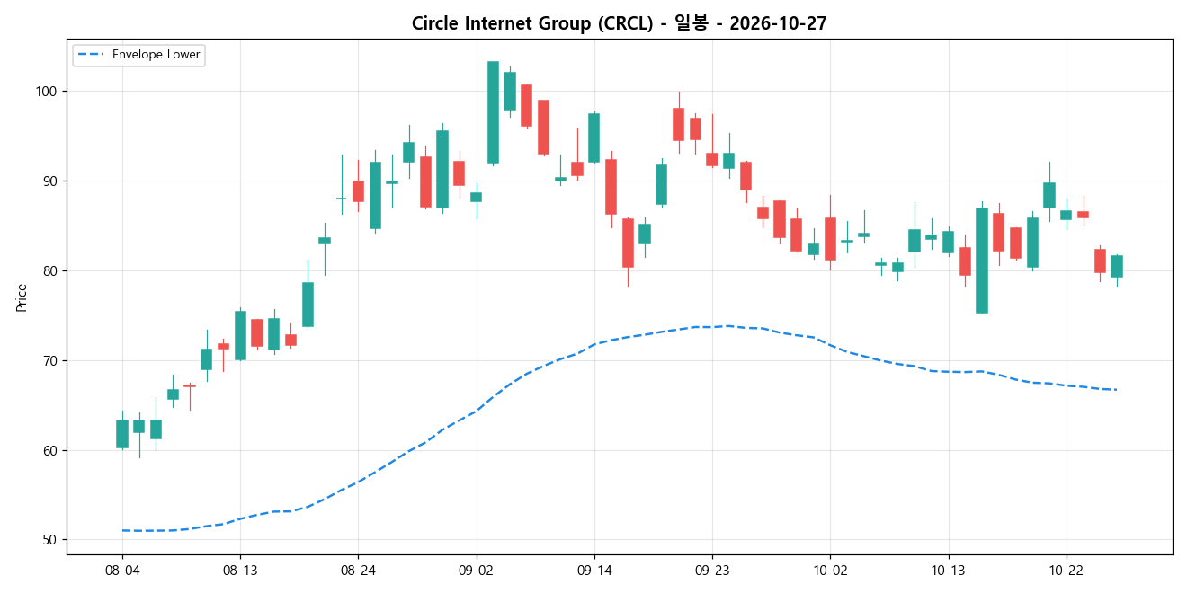 Circle Internet Group 일봉 차트