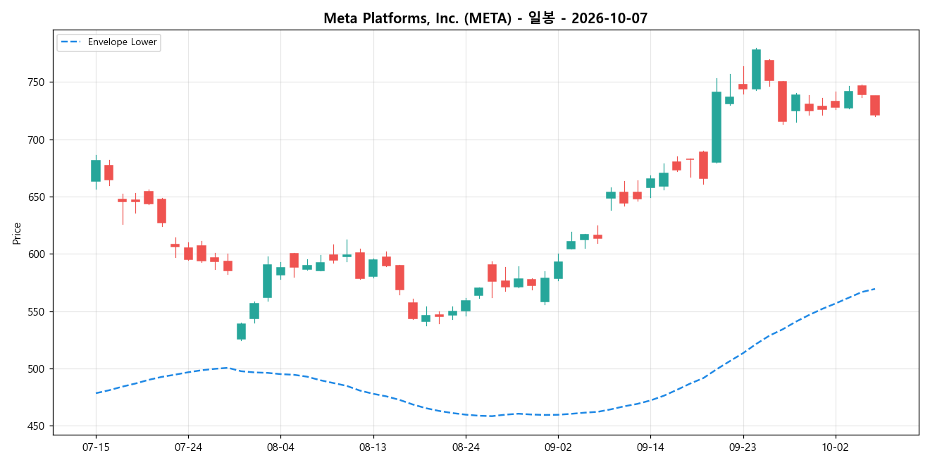Meta Platforms, Inc. 일봉 차트