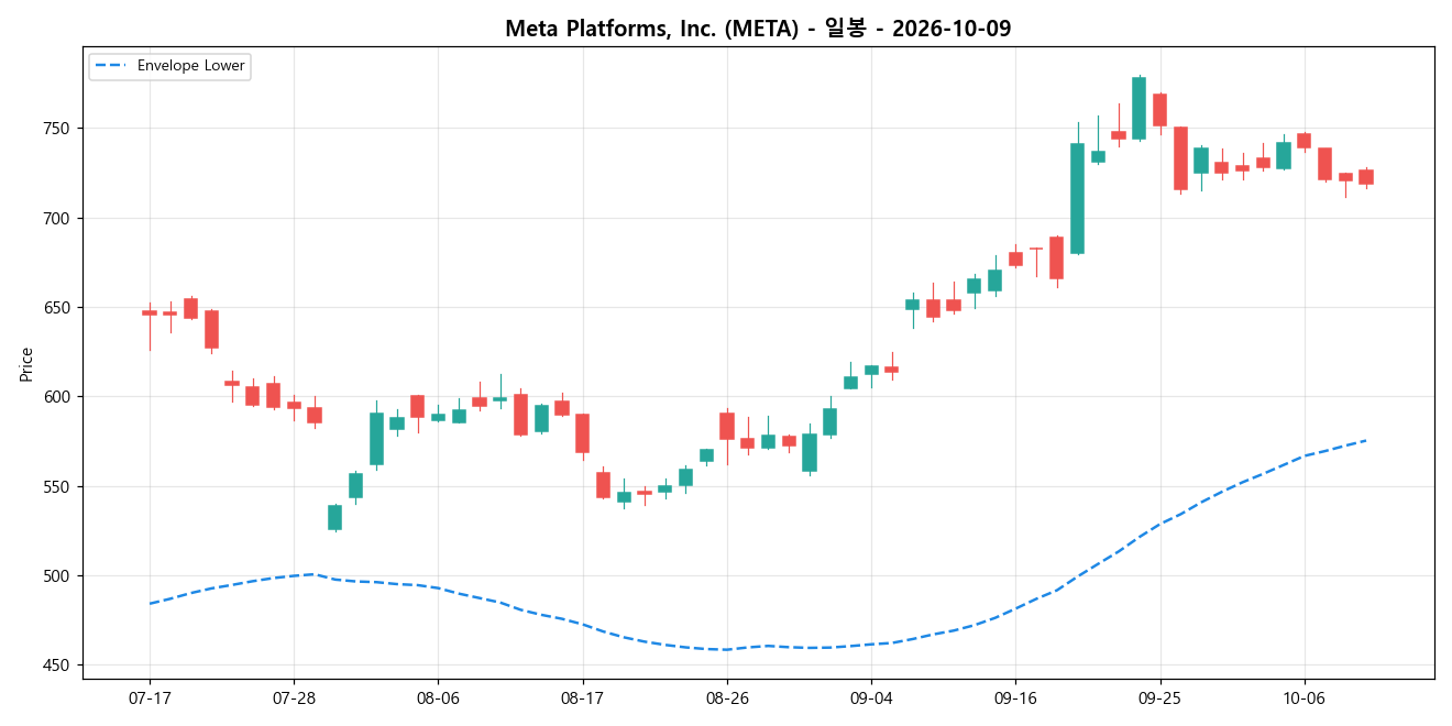 Meta Platforms, Inc. 일봉 차트