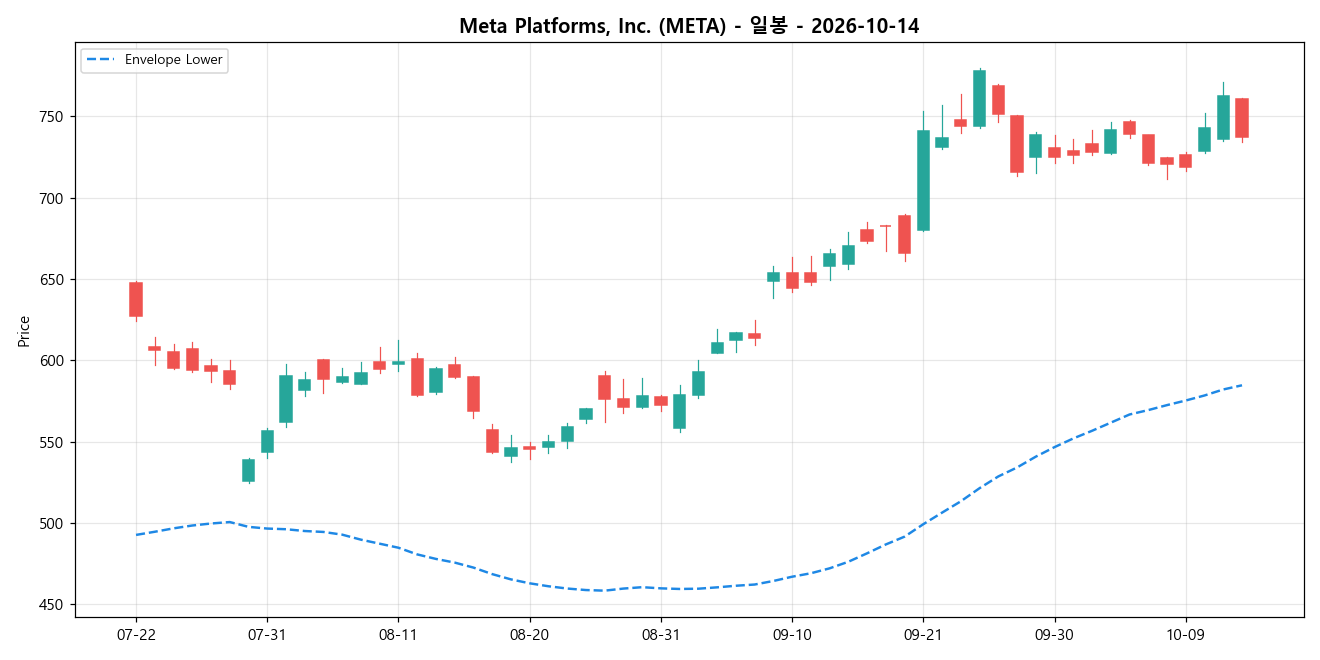 Meta Platforms, Inc. 일봉 차트