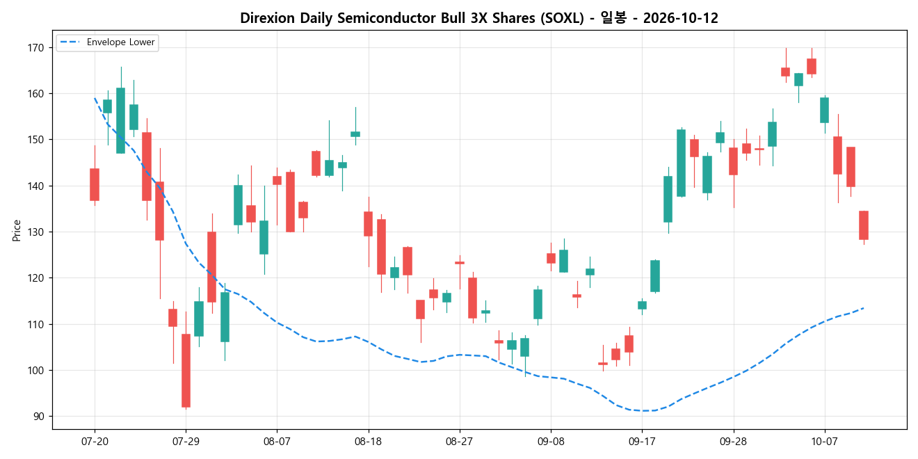 Direxion Daily Semiconductor Bull 3X Shares 일봉 차트