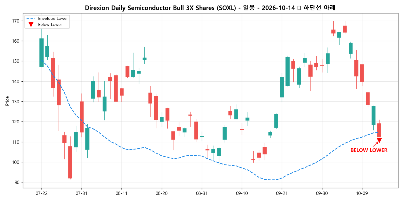 Direxion Daily Semiconductor Bull 3X Shares 일봉 차트