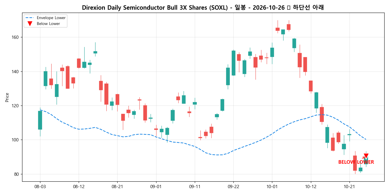 Direxion Daily Semiconductor Bull 3X Shares 일봉 차트