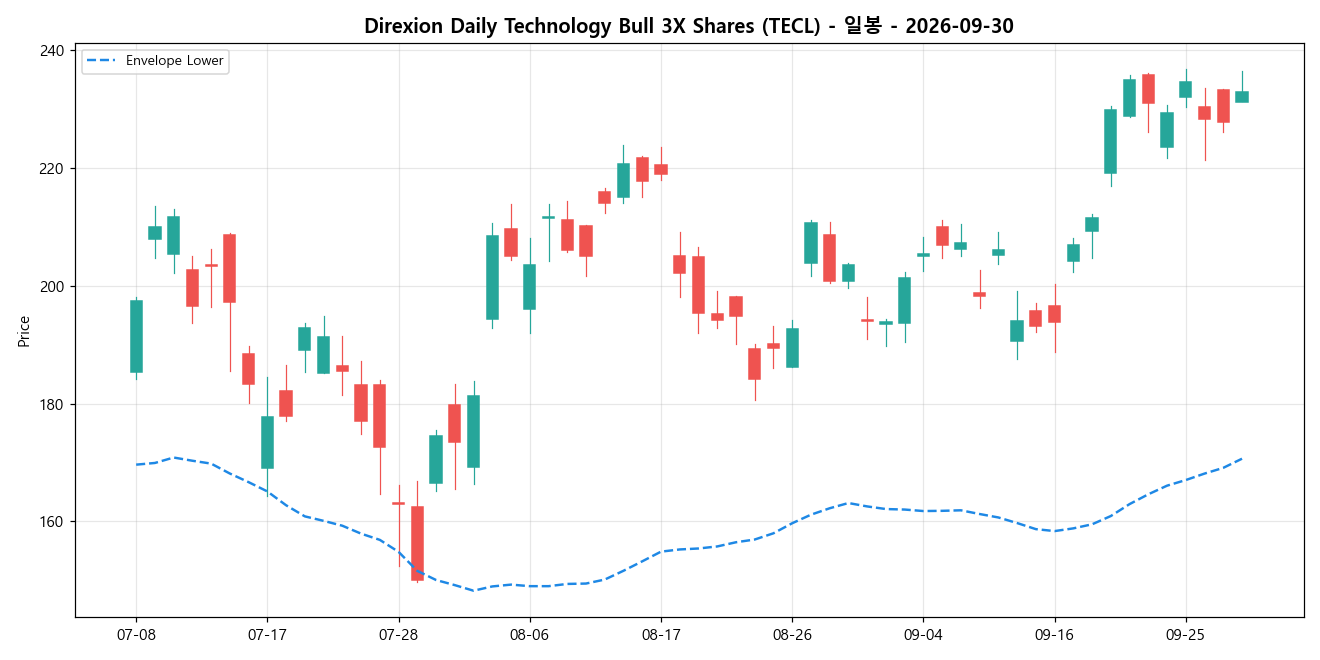Direxion Daily Technology Bull 3X Shares 일봉 차트