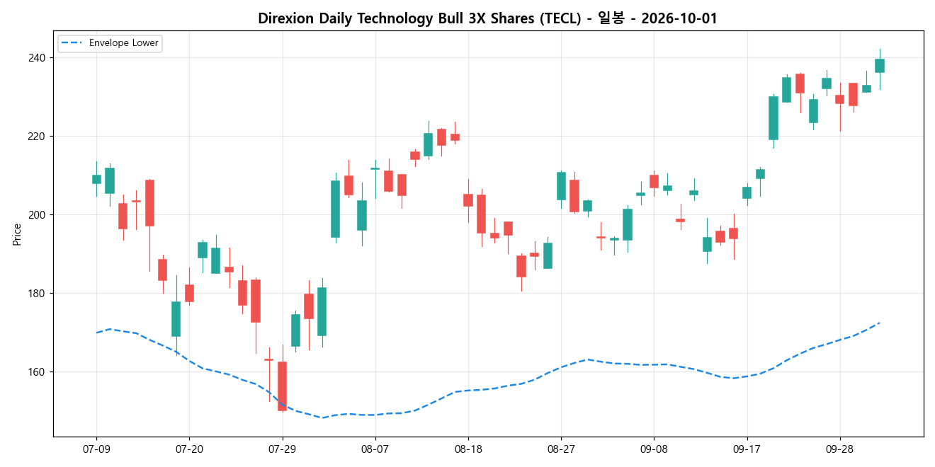 Direxion Daily Technology Bull 3X Shares 일봉 차트