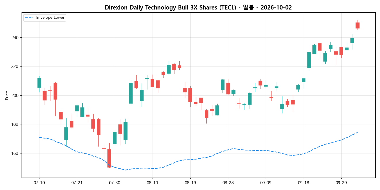 Direxion Daily Technology Bull 3X Shares 일봉 차트