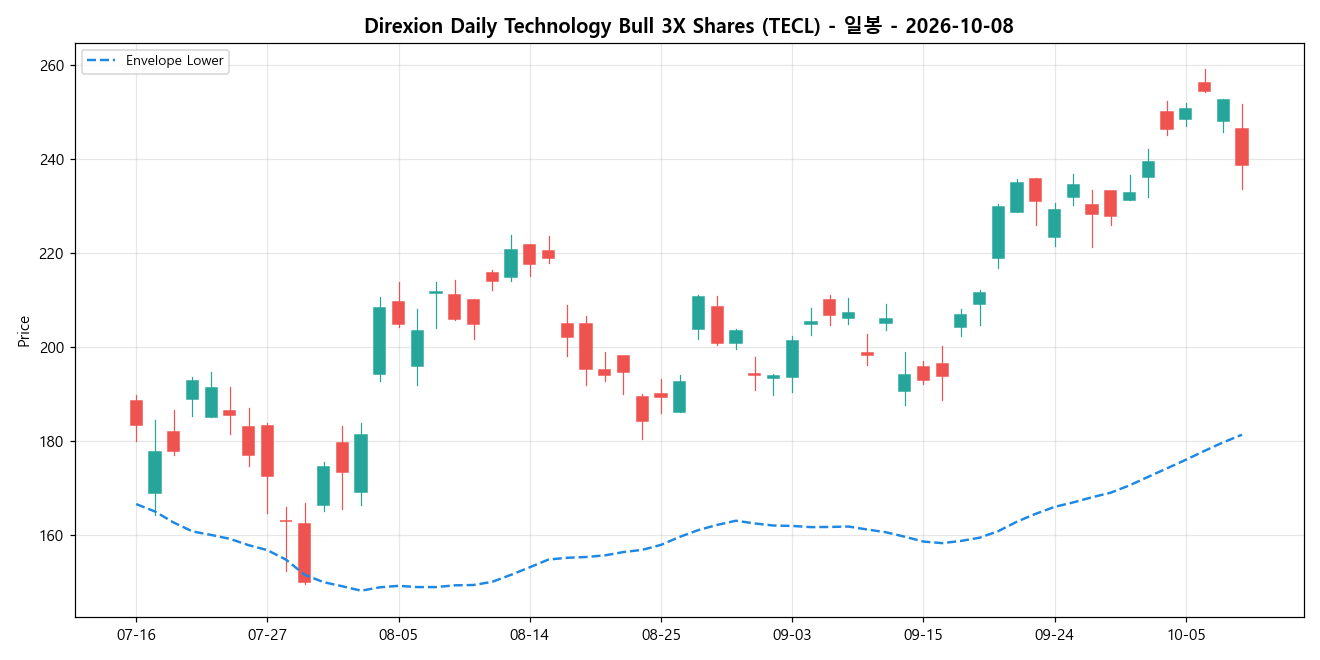 Direxion Daily Technology Bull 3X Shares 일봉 차트