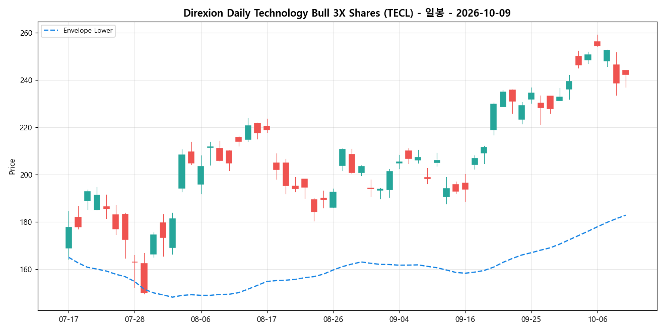 Direxion Daily Technology Bull 3X Shares 일봉 차트
