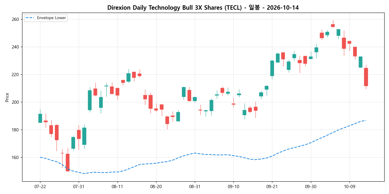 Direxion Daily Technology Bull 3X Shares 일봉 차트