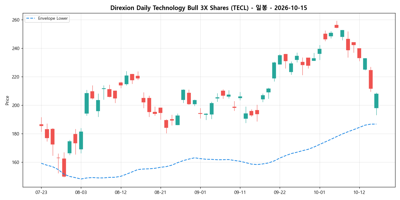 Direxion Daily Technology Bull 3X Shares 일봉 차트