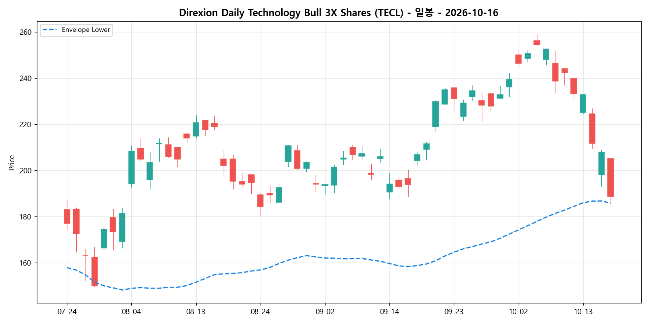 Direxion Daily Technology Bull 3X Shares 일봉 차트