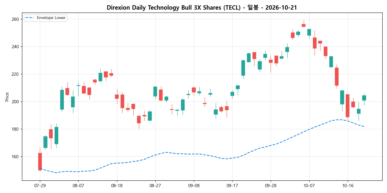 Direxion Daily Technology Bull 3X Shares 일봉 차트