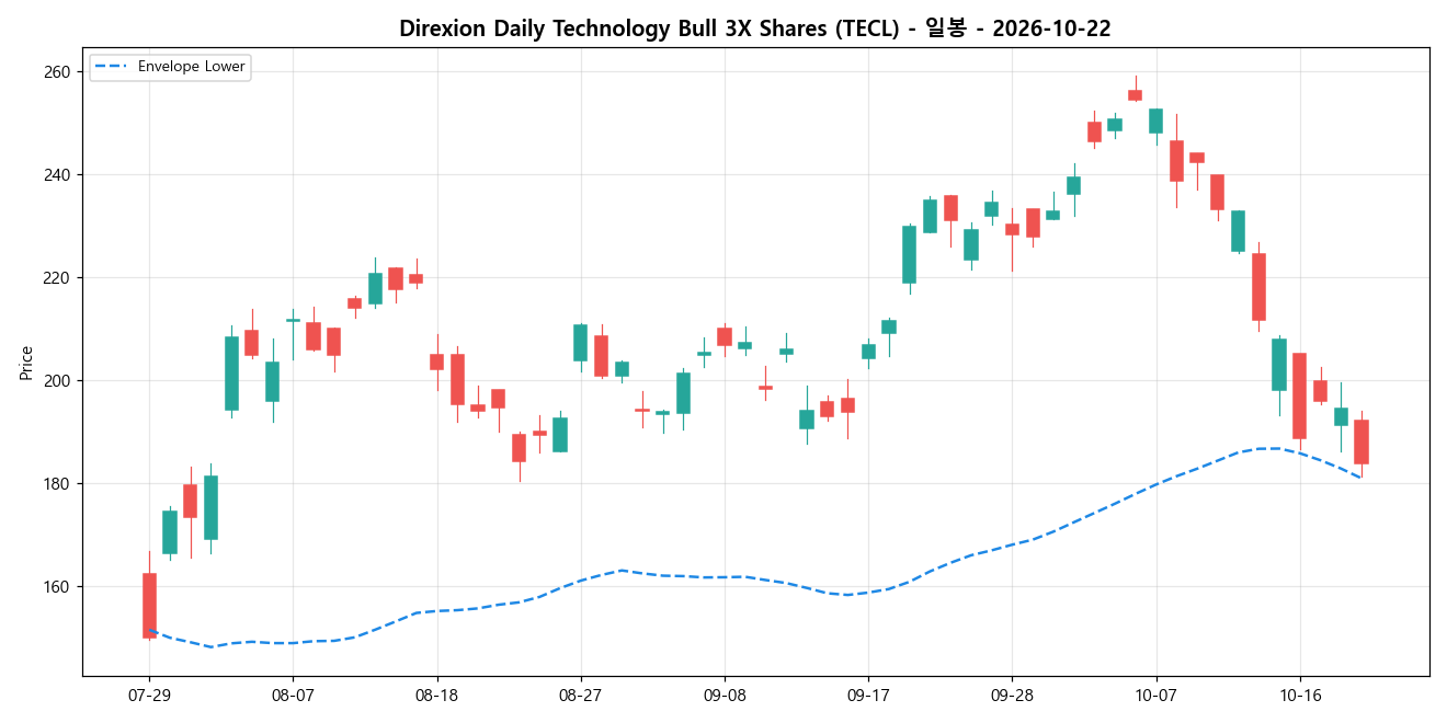 Direxion Daily Technology Bull 3X Shares 일봉 차트