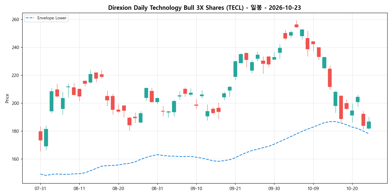 Direxion Daily Technology Bull 3X Shares 일봉 차트
