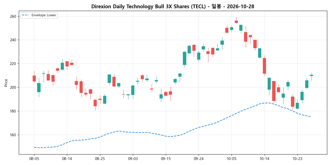 Direxion Daily Technology Bull 3X Shares 일봉 차트